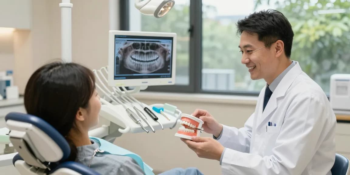 Visit a dentist in a modern clinic for personalized dental care.