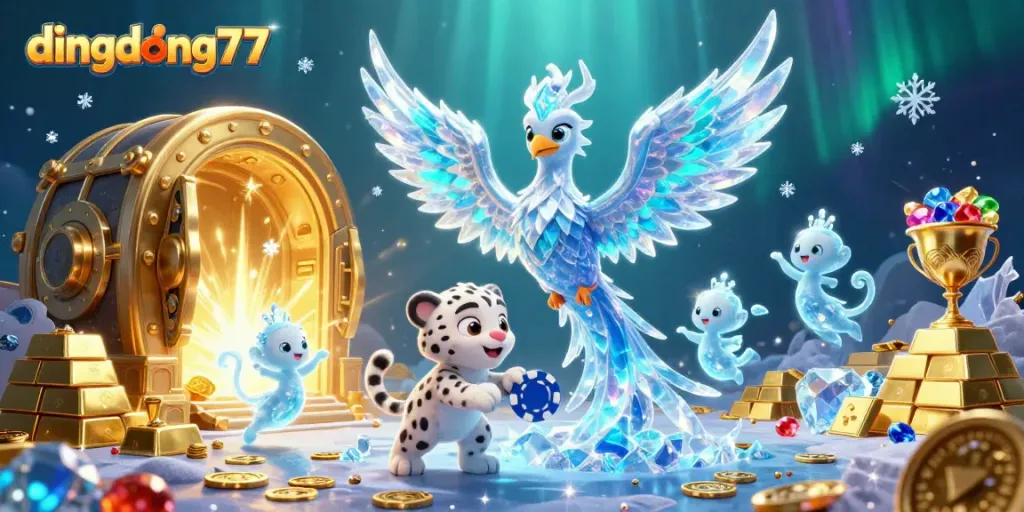 Dive into an exhilarating gaming experience with dingdong77, featuring vibrant characters and lavish treasures.