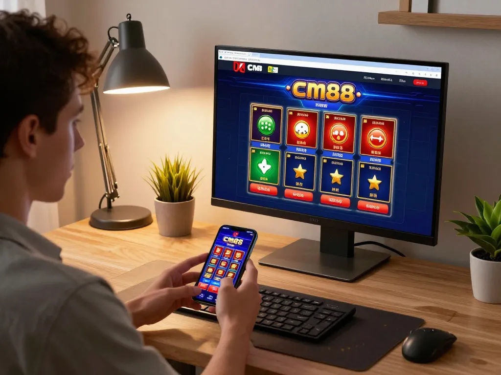 Engaging gameplay on cm88 casino app showcasing vibrant betting options and home gaming atmosphere.