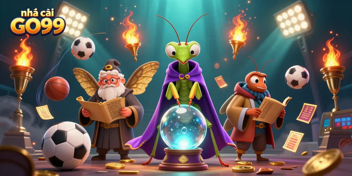 Bet on your luck with nhà cái GO99 as floating oracles surround a mystical gambling scene.