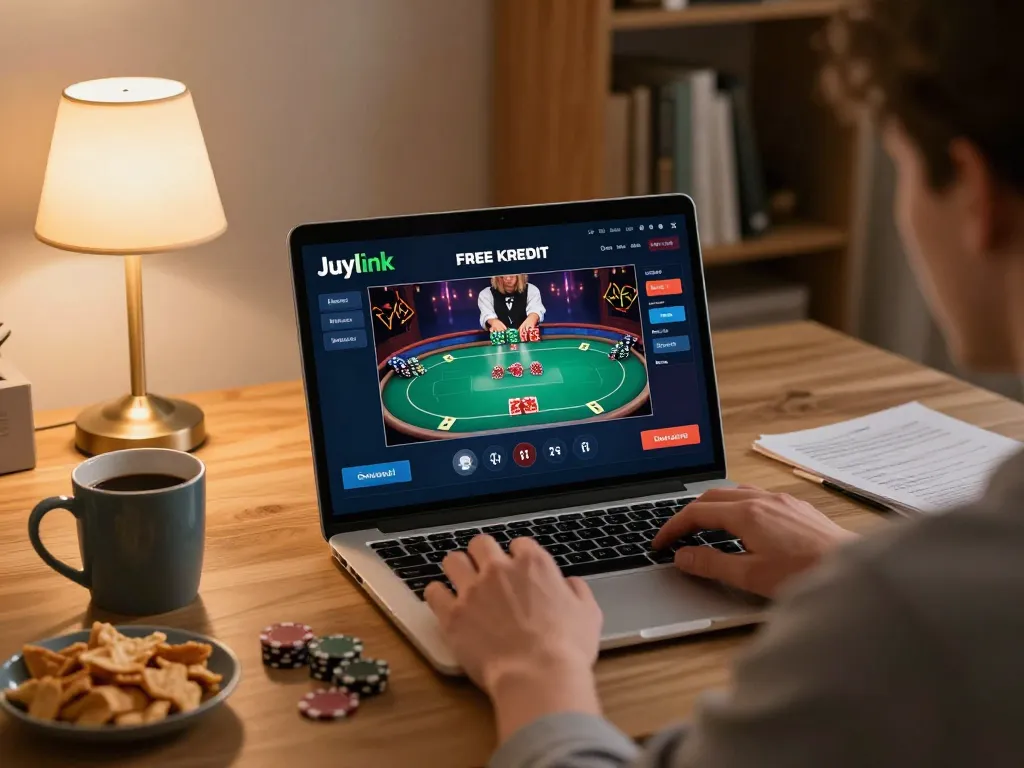 Engaging in online gaming using joylink free kredit for exciting poker action at home