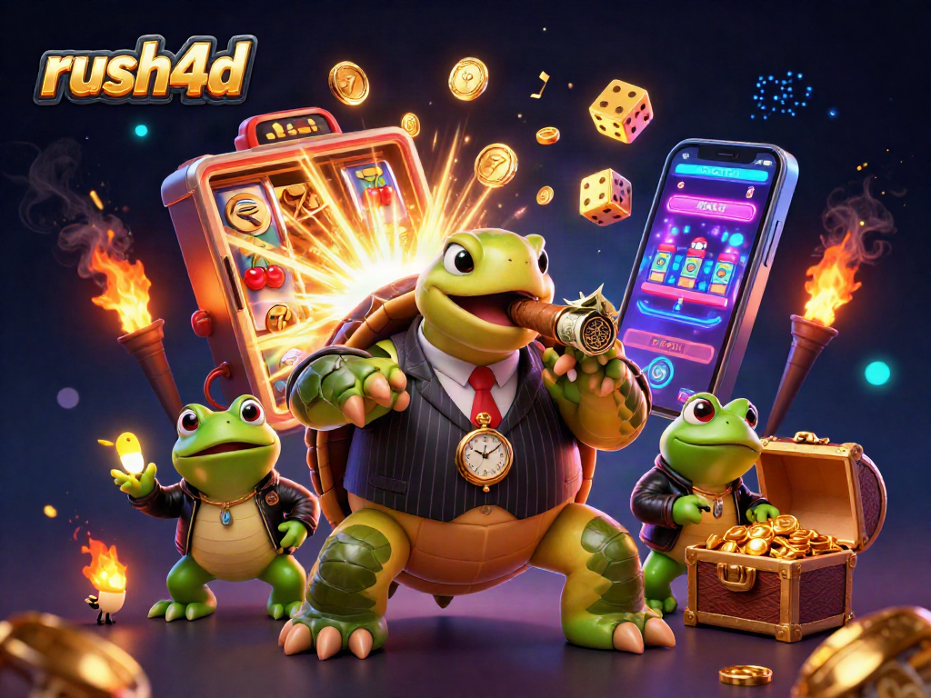 Menggandakan kemenangan Anda dengan berkat simbol slot dari rush4d yang meledak dengan koin emas dan efek cahaya spektakuler.