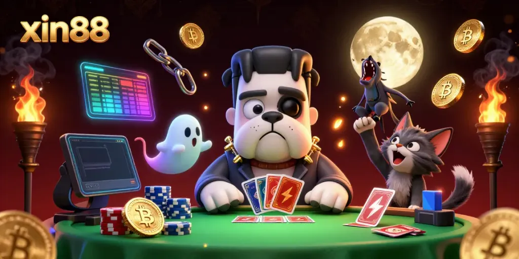 Experience thrilling games at xin88 featuring a colorful and immersive casino environment with charming cartoon characters.