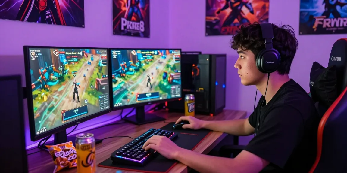 การเล่น playme8 sbo บนจอคอมพิวเตอร์ในบรรยากาศที่เข้มข้นด้วยแสง RGB และอุปกรณ์เกมมิ่ง