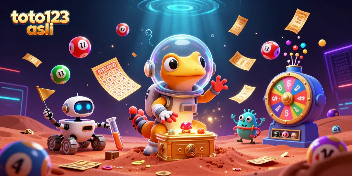 Play and win with toto123 asli in a vibrant Martian casino adventure filled with dynamic lottery excitement!