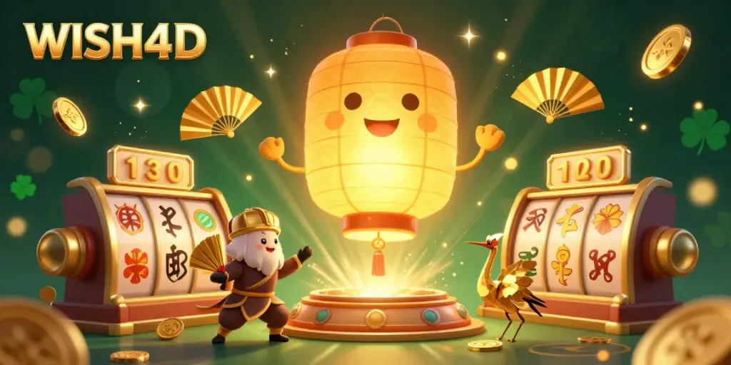 Experience thrilling wins at WISH4D with vibrant slot games and glowing jackpots in an exciting casino atmosphere.