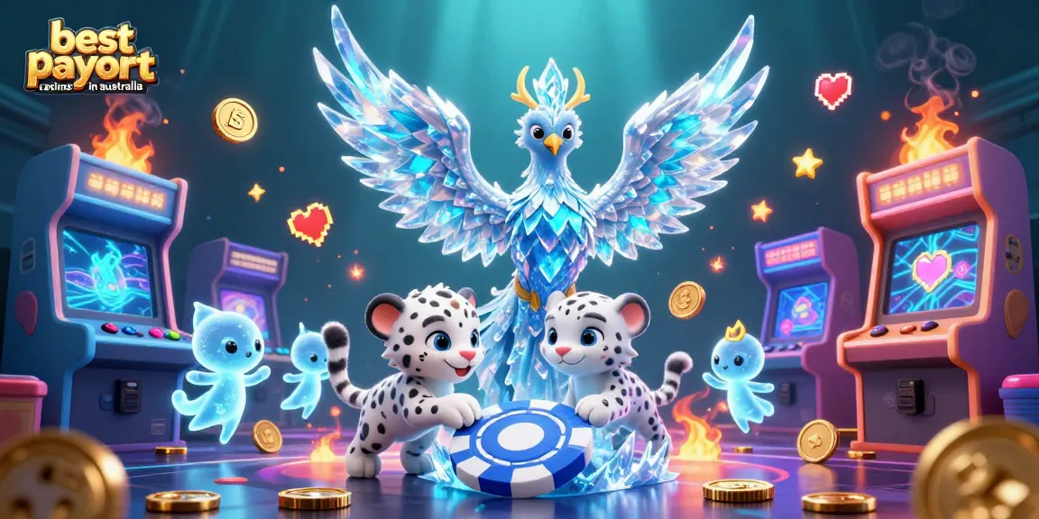 Experience the excitement of best payout casinos in Australia with reveling characters and casino games.