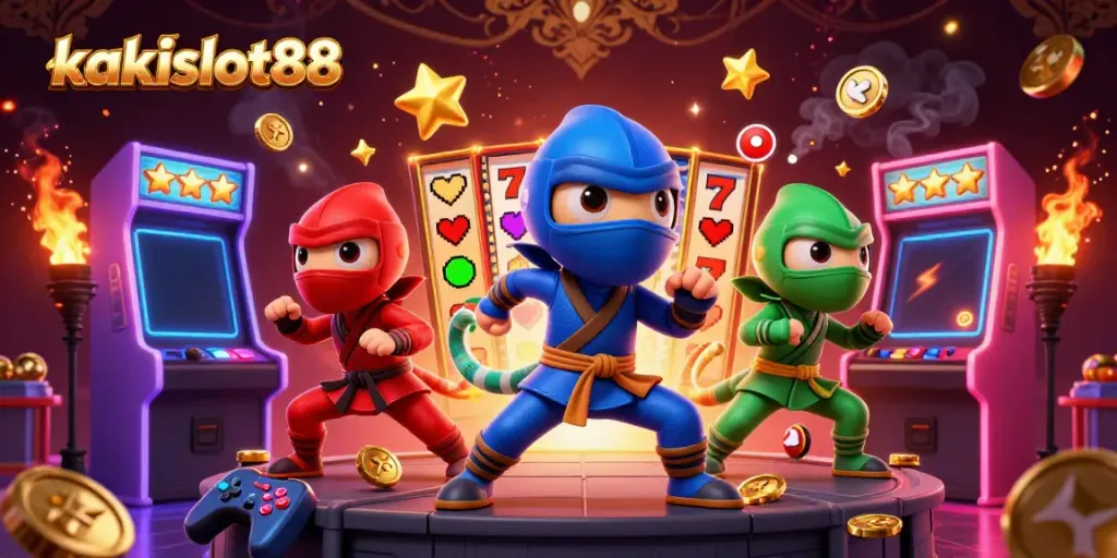 Kaksilot88 menawarkan pengalaman bermain slot yang seru dengan chameleon ninja beraksi dalam suasana penuh warna.