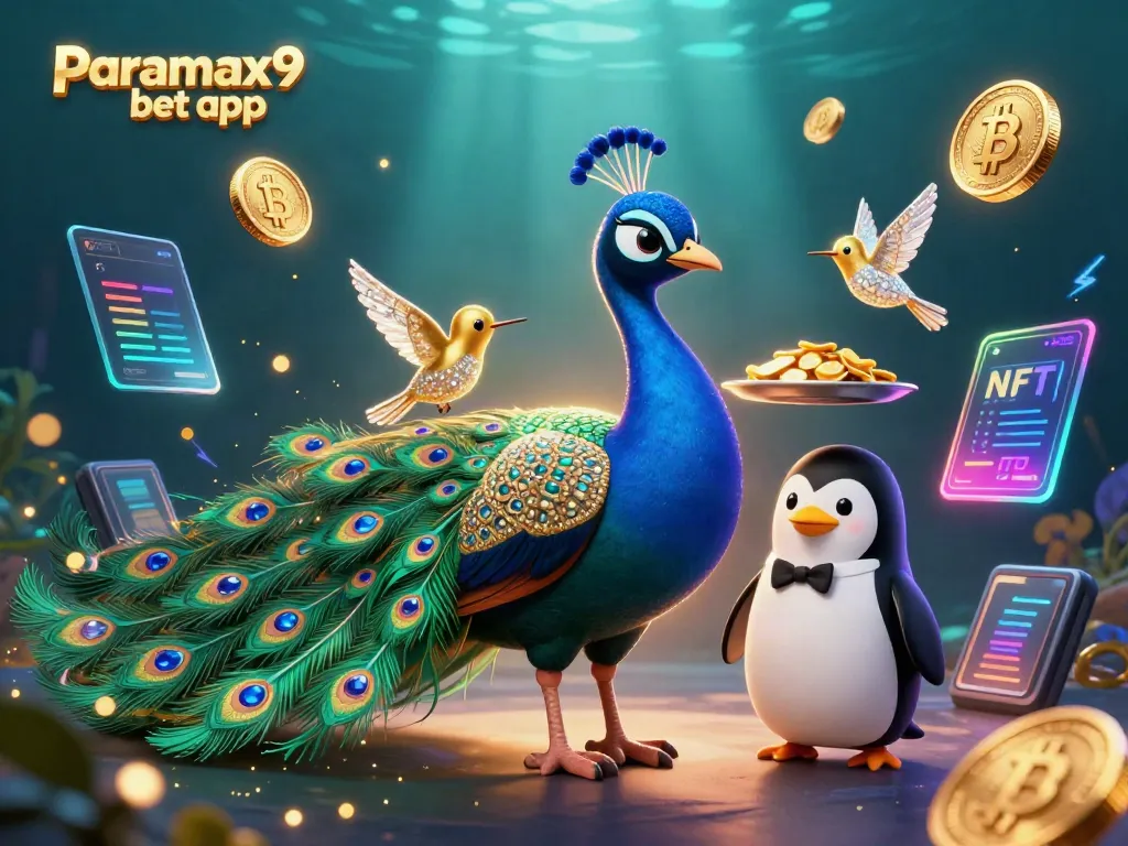 Experience fun with the Paramax9 bet app in a vibrant, animated casino scene.