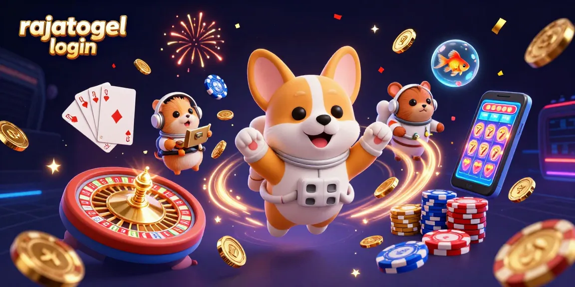 Gambarlah rajatogel login sambil bermain slot dan poker di kasino luar angkasa yang ceria.