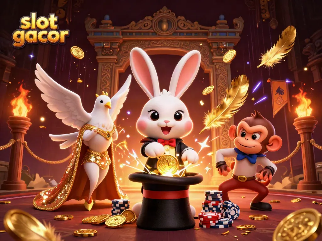 Slot gacor menarik jackpot dengan koin emas, si kelinci pesulap menarik perhatian!