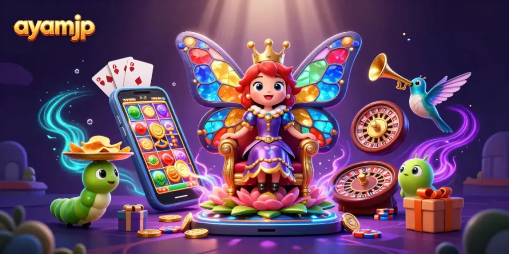 Experience excitement with ayamjp as the butterfly queen presides over dynamic casino games and prizes