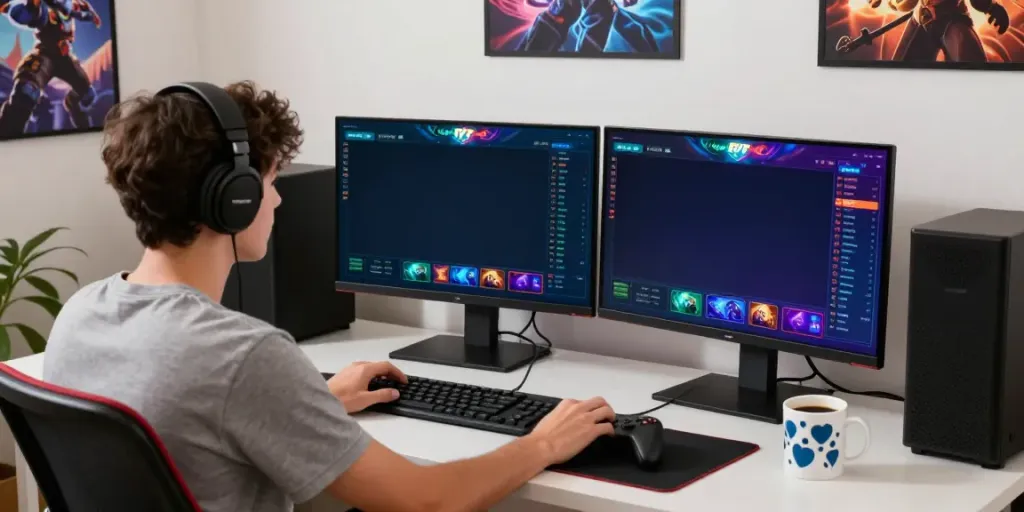 Pengalaman bermain game online di harum4d dengan suasana yang cerah dan mengundang.