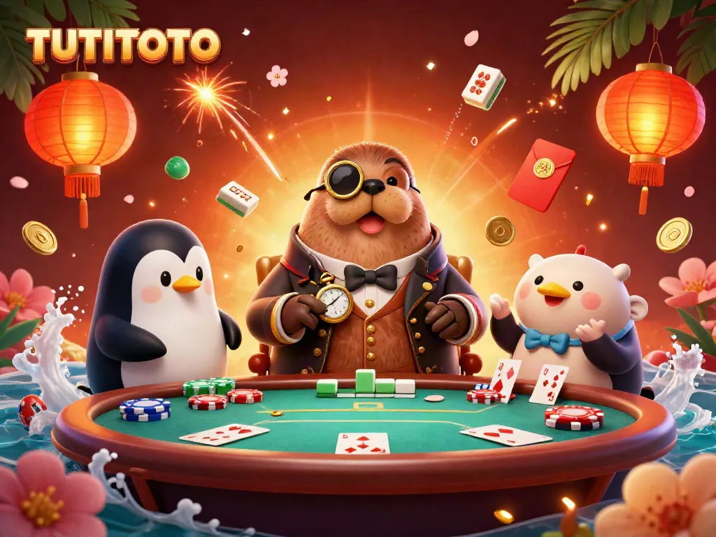 Experience the thrill of TUTITOTO at an underwater poker table with unique characters in an exquisite setting.