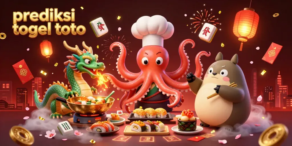 Menggandakan prediksi togel toto dengan ilustrasi 3D menarik yang menampilkan karakter dan elemen perjudian.