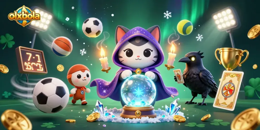 Experience exciting sports betting adventures with olxbola's vibrant 3D casino art featuring engaging characters and dynamic game elements.