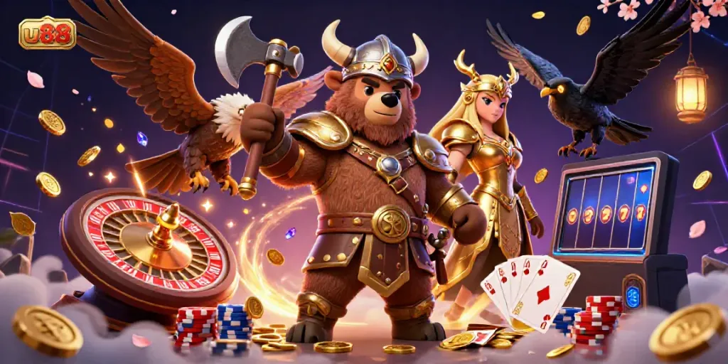Experience thrilling action at u88 with mythical characters and exciting casino elements.