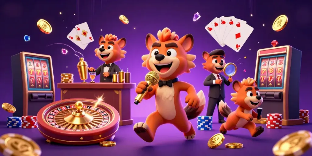 Bolagila menghadirkan kasino online dengan suasana vital dan karakter lucu yang berinteraksi dalam pertunjukan komedi.