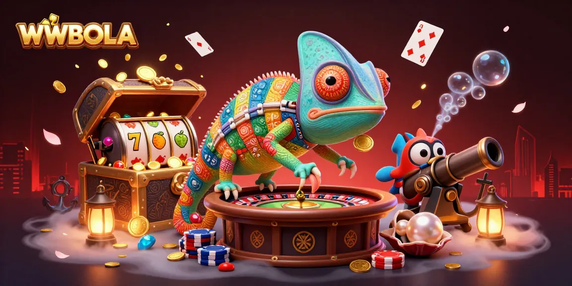 WWBOLA menyajikan pengalaman judi slot inovatif dengan gambar kucing kasino berwarna-warni.