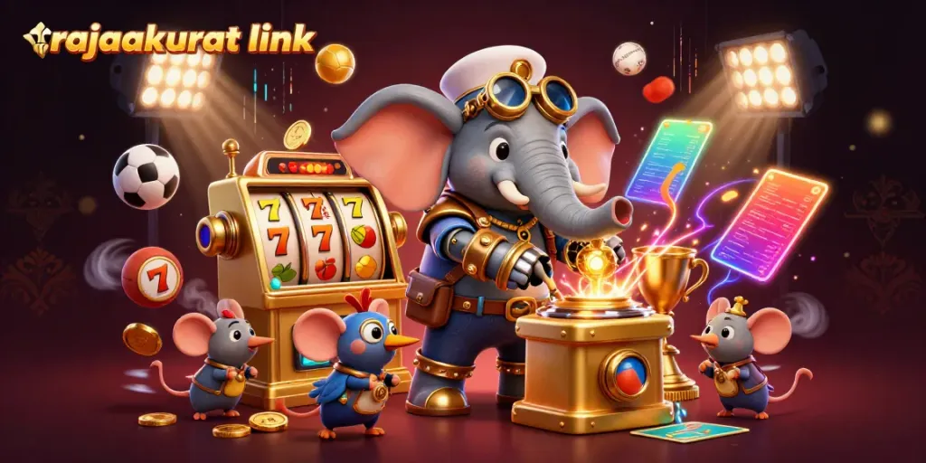 Olahraga dan permainan di RAJAAKURAT link sambil bermain slot dengan desain 3D menarik