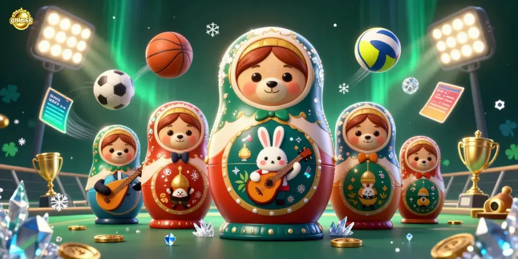 Experience the excitement of abcti88 with animated casino-themed characters and vibrant gambling elements.