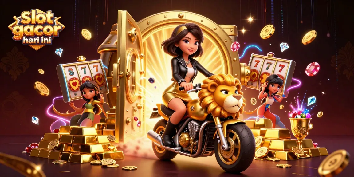 Spin the reels to win big on slot gacor hari ini with this vibrant illustration!