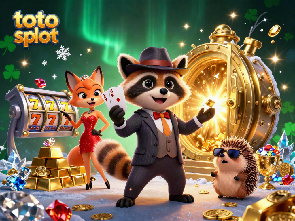 Rasakan keseruan bermain toto slot dengan rakun, rubah, dan landak dalam ilustrasi yang memukau