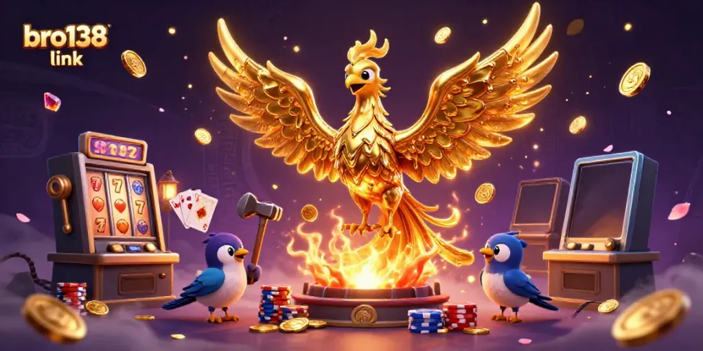 Promote better gaming strategies for players with the engaging bro138 link casino illustration.