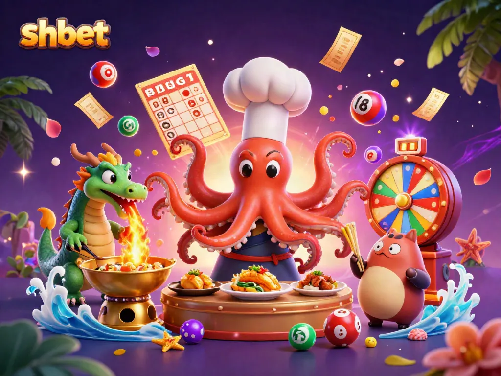 Experience the excitement of shbet with vibrant 3D illustrations of games and unique characters.