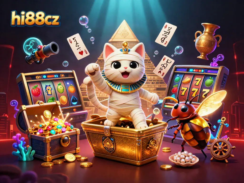 Experience thrilling wins with hi88cz's jackpot slot scene featuring vibrant characters and dynamic elements.