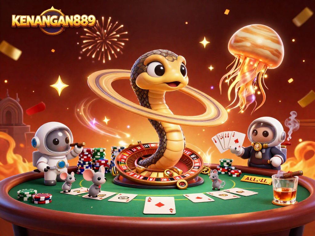Experience KENANGAN889 with vibrant cosmic casino action and exciting bets!