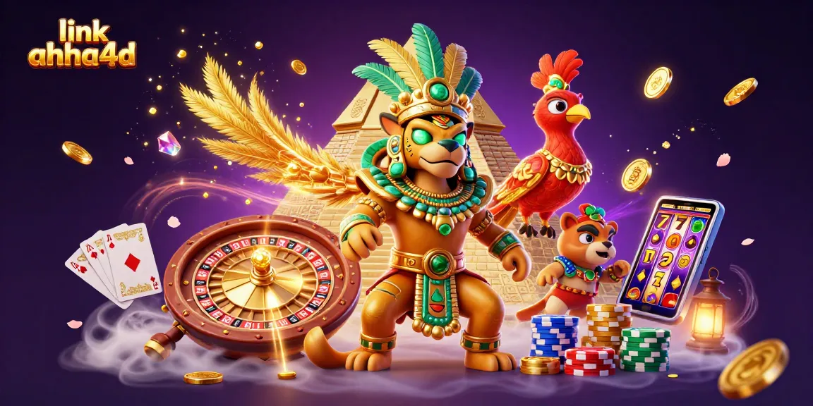 link ahha4d menampilkan jaguar Mayan dan burung quetzal sambil merayakan kemenangan kasino