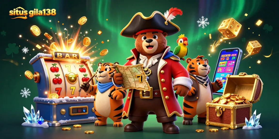 Situs gila138 menghadirkan petualangan seru dengan karakter kartun berwarna-warni dan mesin slot meledak koin.