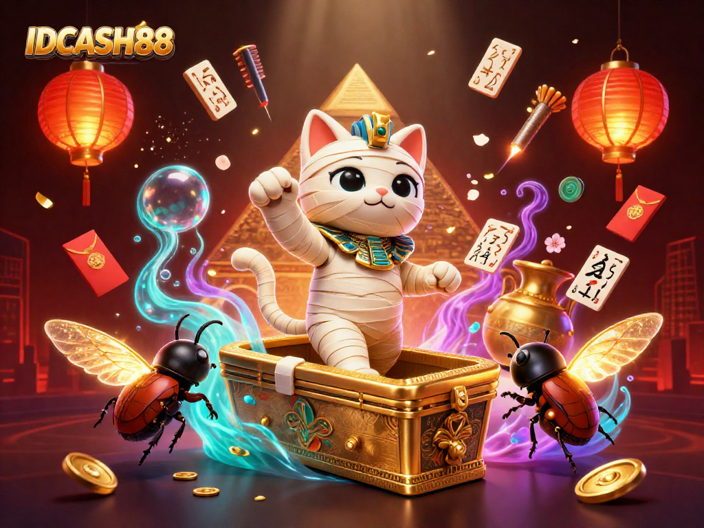 Experience thrilling gameplay at IDCASH88 with imaginative characters and vibrant casino elements.