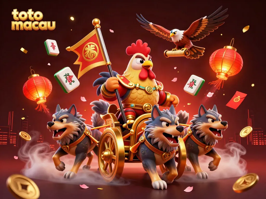 Menangkan permainan toto macau dengan ilustrasi 3D yang menampilkan karakter menarik dan elemen permainan