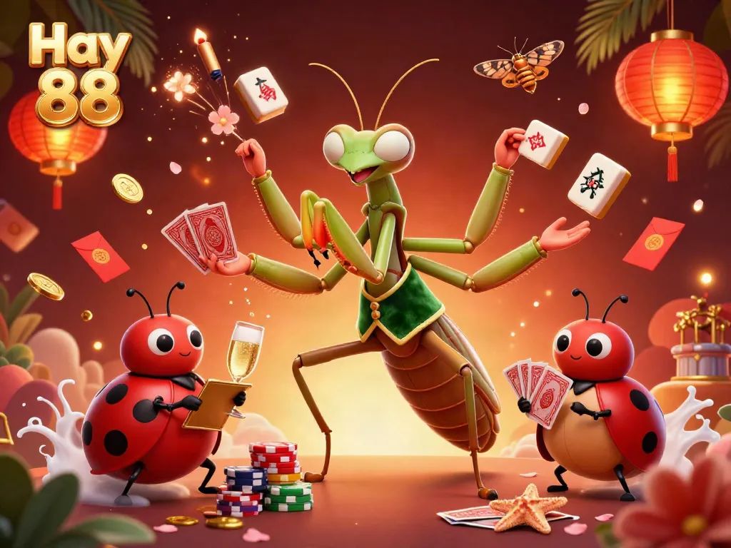 Experience the excitement at Hay 88's vibrant casino scene featuring dynamic characters and immersive gaming elements.