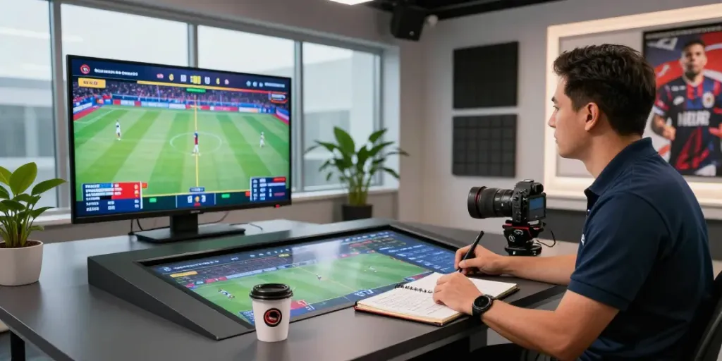 Engaging sports analysis setting featuring jebolwd insights and dynamic metrics.