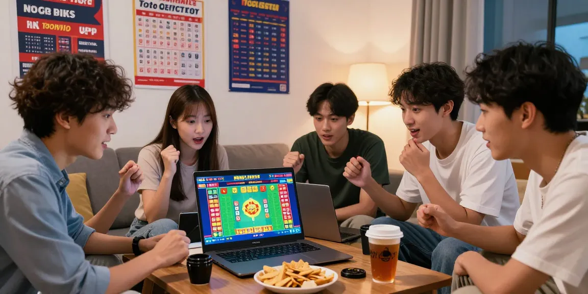 Pengguna togel online menikmati sesi taruhan di ruang tamu yang nyaman.