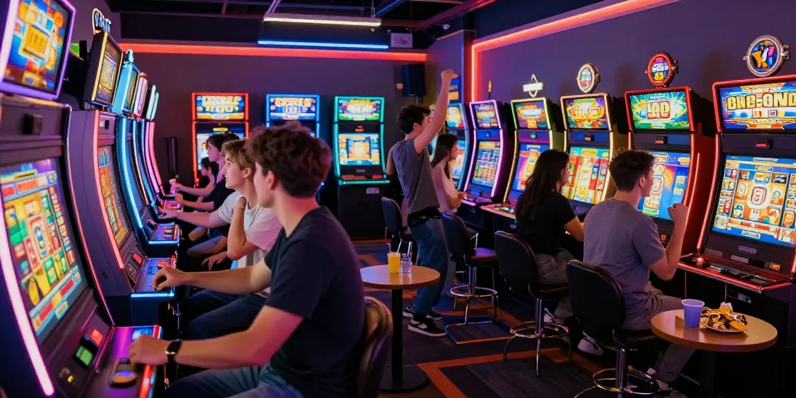Pengalaman bermain judi di yume toto dengan pemain yang bersenang-senang di mesin slot dan suasana yang ceria