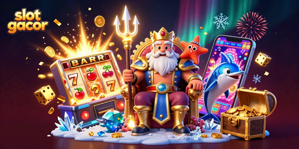 Experience the thrill of slot gacor with Neptune and his dazzling casino treasures!