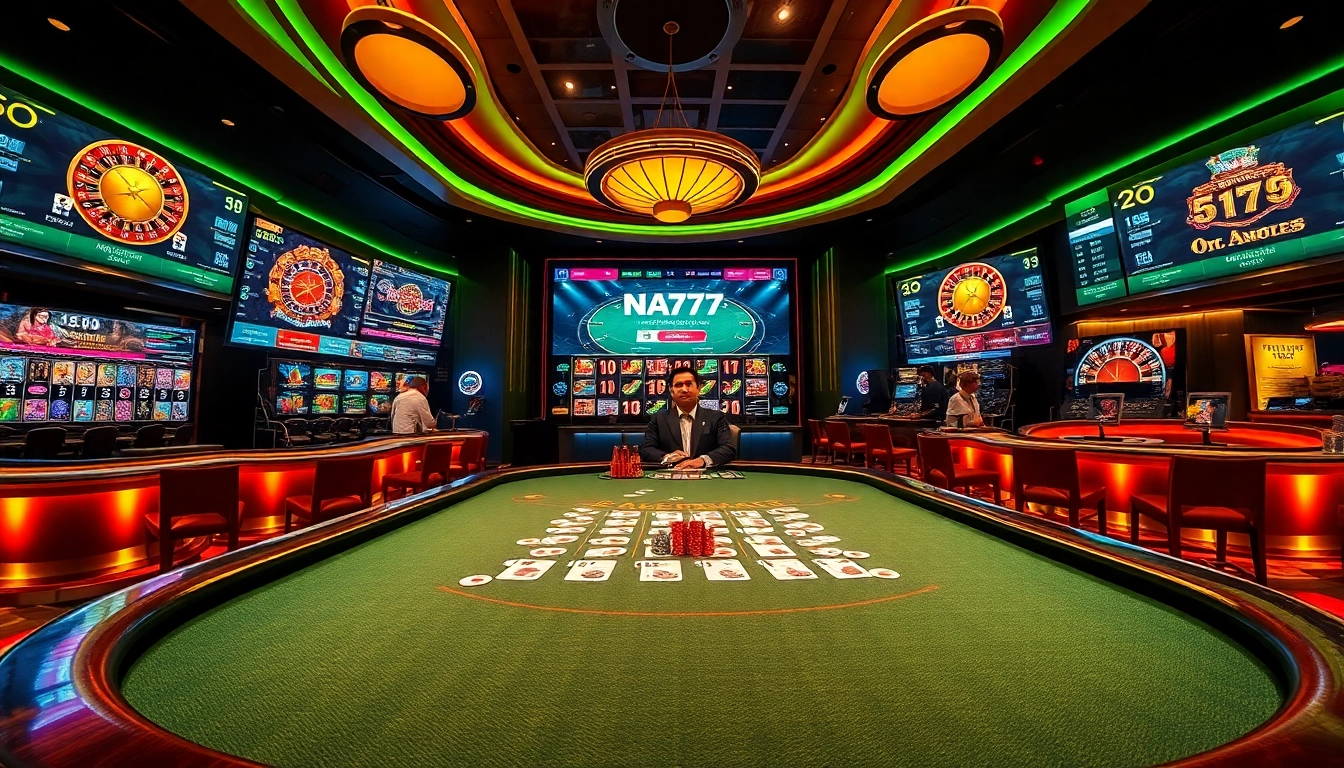Experience the excitement of NA777 with a modern blackjack table and professional dealers.
