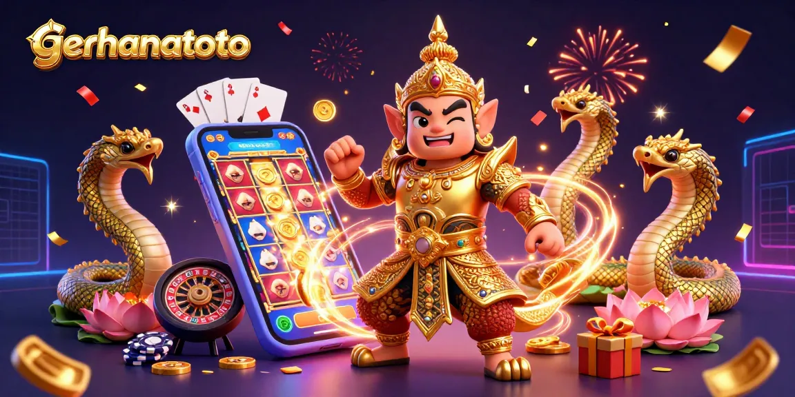 Bermain gerhanatoto dengan penjaga kuil yang ramah dan permainan slot berwarna-warni.