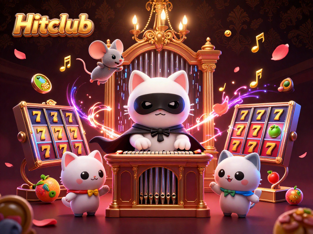 Engage in thrilling gameplay at Hitclub with dynamic slot reels and enchanting characters in a magical casino scene.