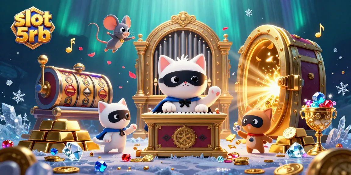 Experience thrilling slot 5rb entertainment with dazzling cartoon characters in an ornate casino setting.