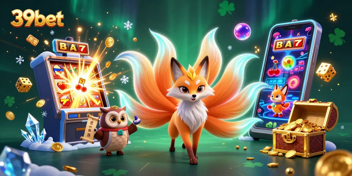 Engage with 39bet's vibrant casino games scene featuring colorful characters and jackpot excitement.