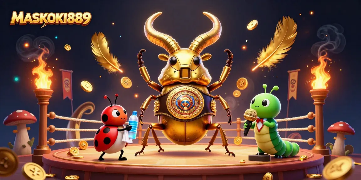 Engage with thrilling matches on MASKOKI889, featuring vibrant characters in a dynamic casino arena.