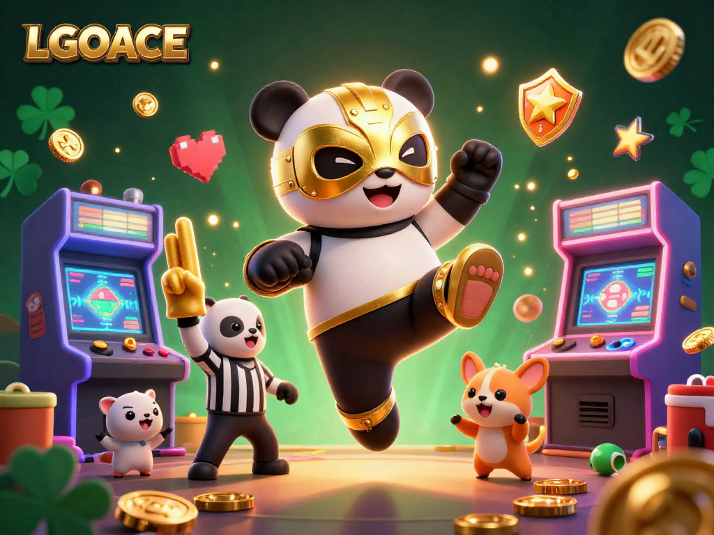 LGOACE showcases a vibrant 3D wrestling scene with fun casino gaming elements, attracting players in 2026.